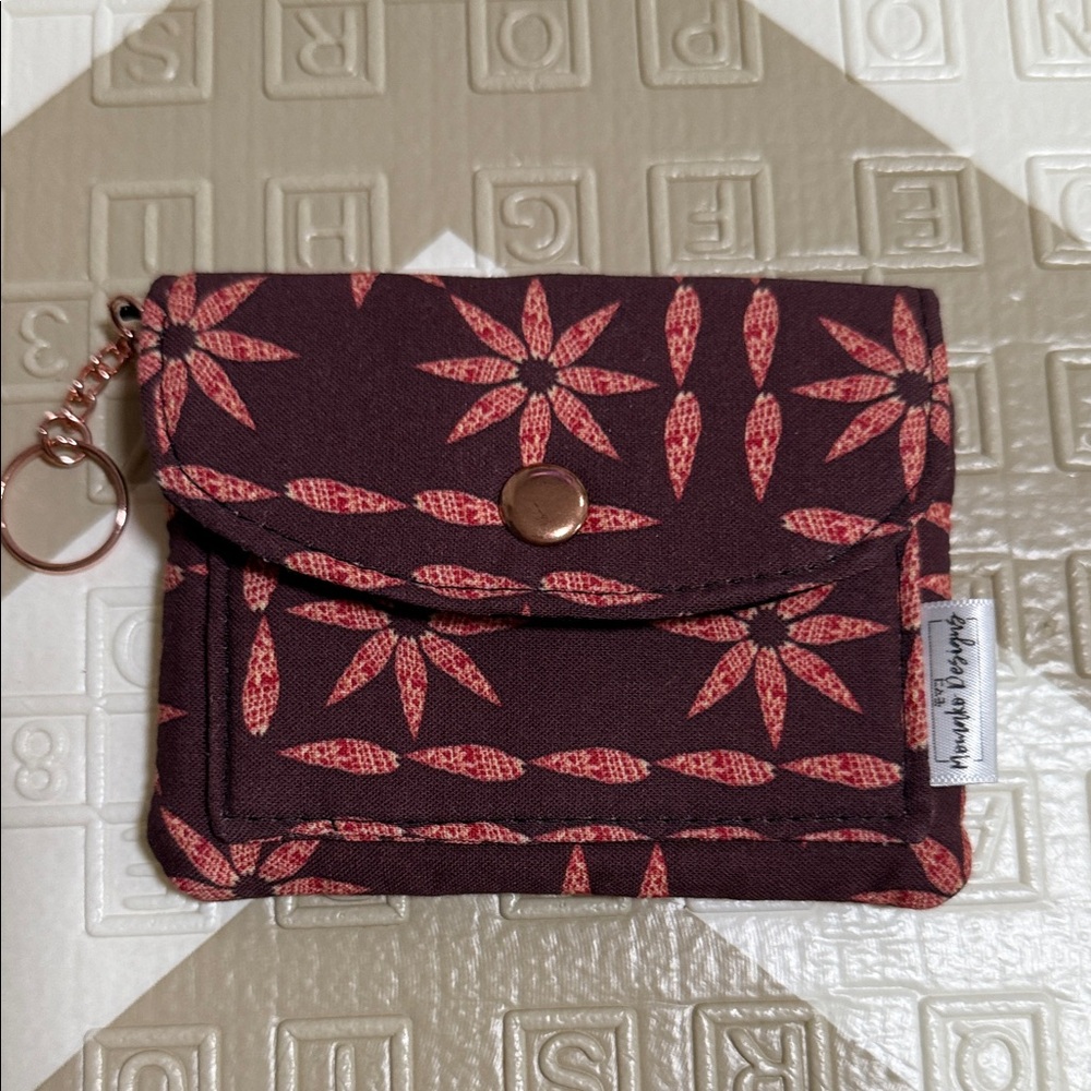 Floral Pattern Key & Card Holder